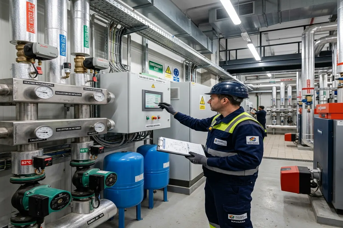 Mantenimiento industrial e instalaciones RITE en Navarra por Izura